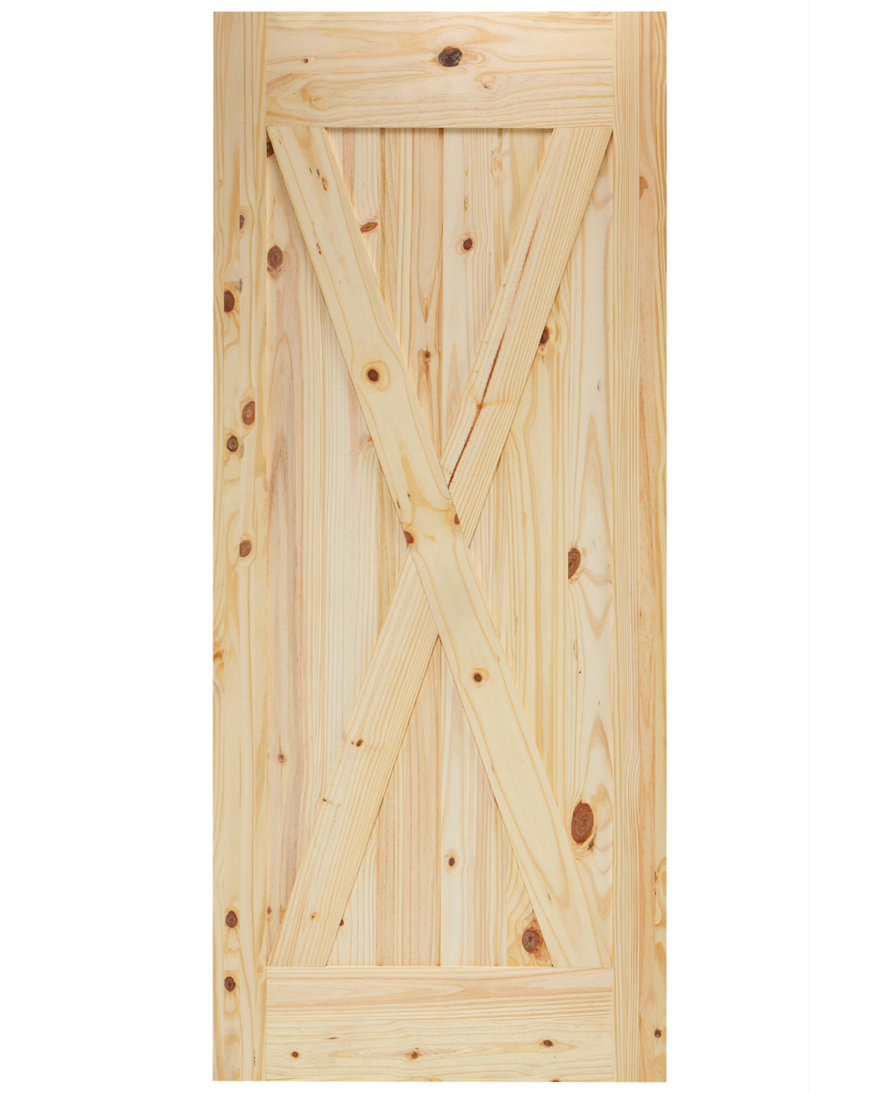 36" KNOTTY PINE BARN DOOR "X"
