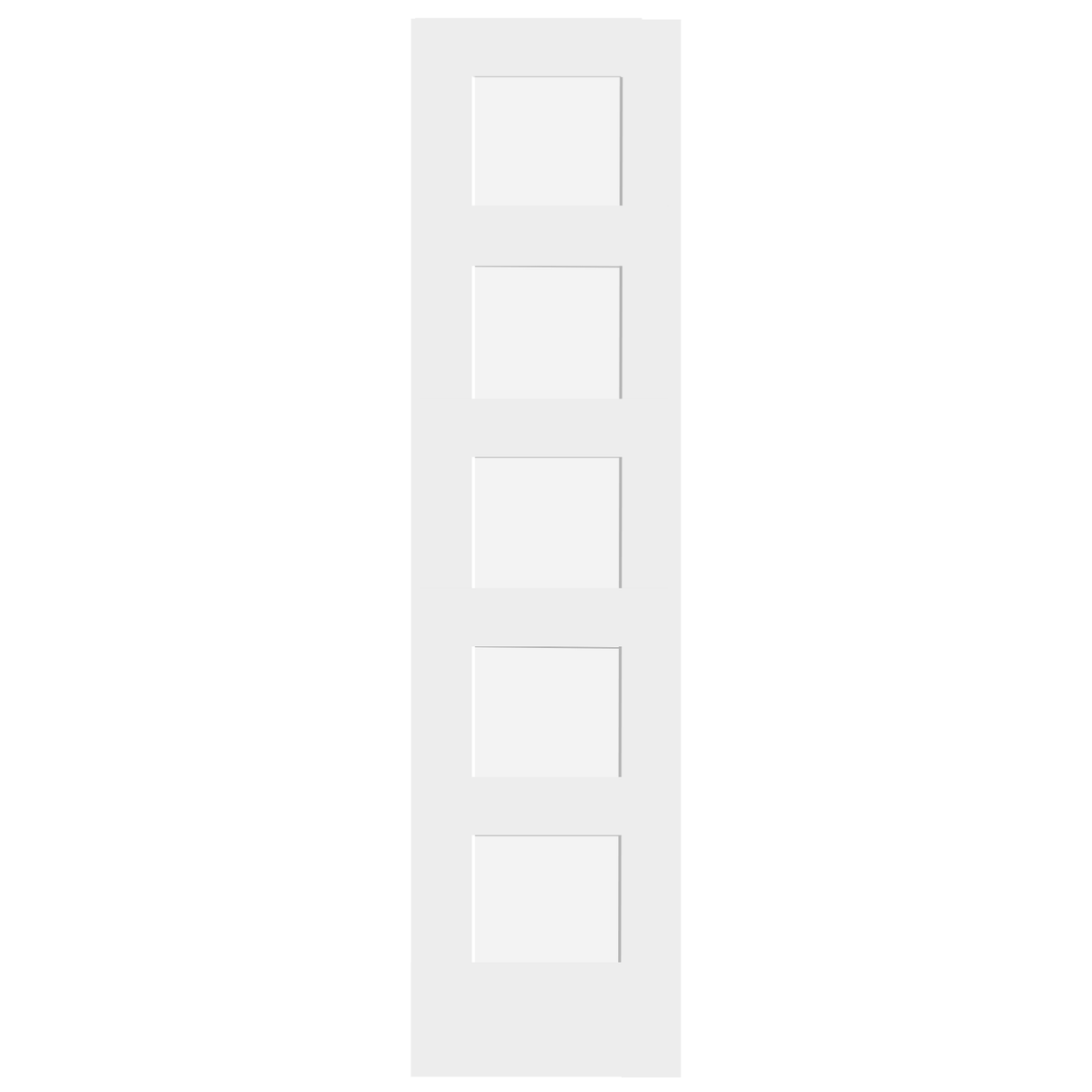 5 Panel Shaker Style Interior Door (Primed)