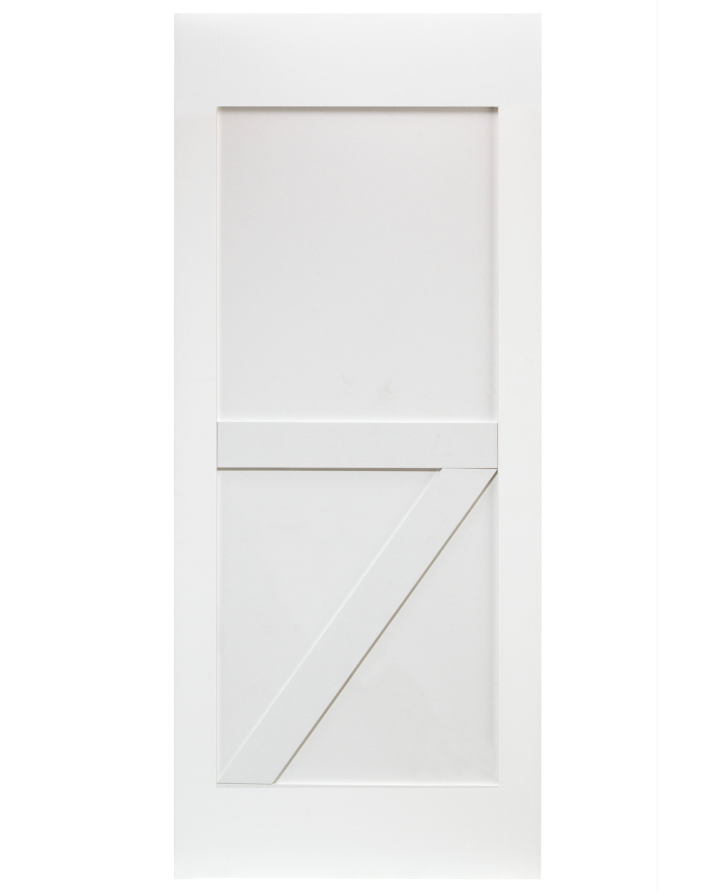 Half Z-Brace Pine Wood Interior Barn Door (Primed) - Image 1