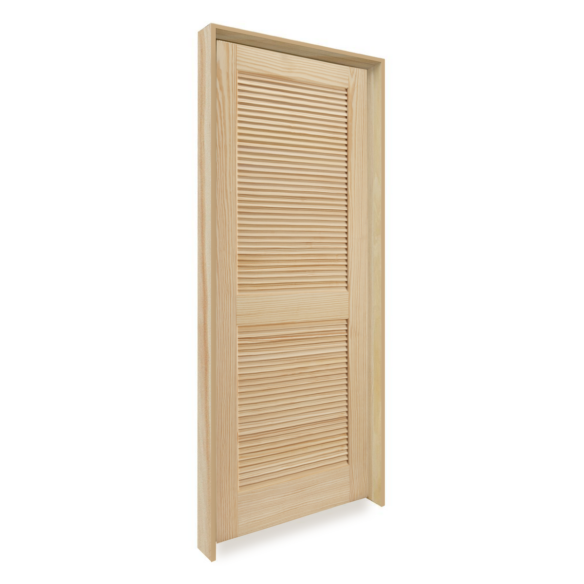 Prehung Stain Grade 2 Louver Panel Interior Door - Image 2