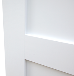 3 Panel Square Shaker Style Interior Door (Primed) | Prehung | 2-3/8 Backset