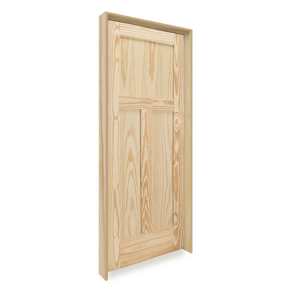 Prehung 3 Panel Square Shaker Style Interior Door