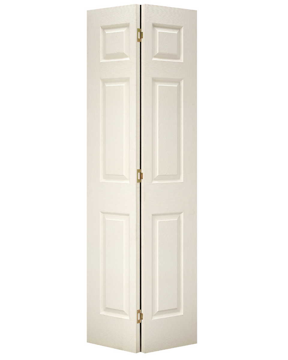 Textured Colonist 6-Panel Molded Bifold Door (Primed)