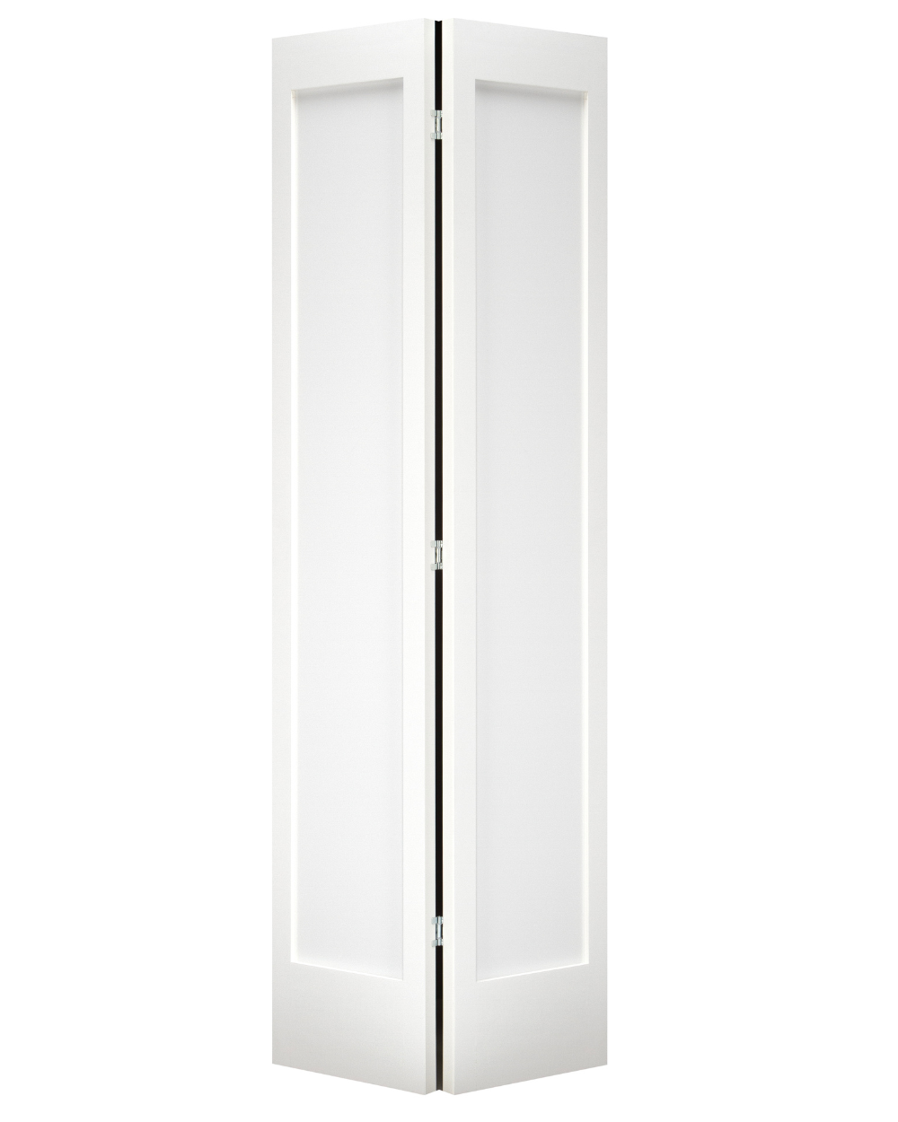 Single Panel Shaker Style Pine Wood Bifold Door (Primed)