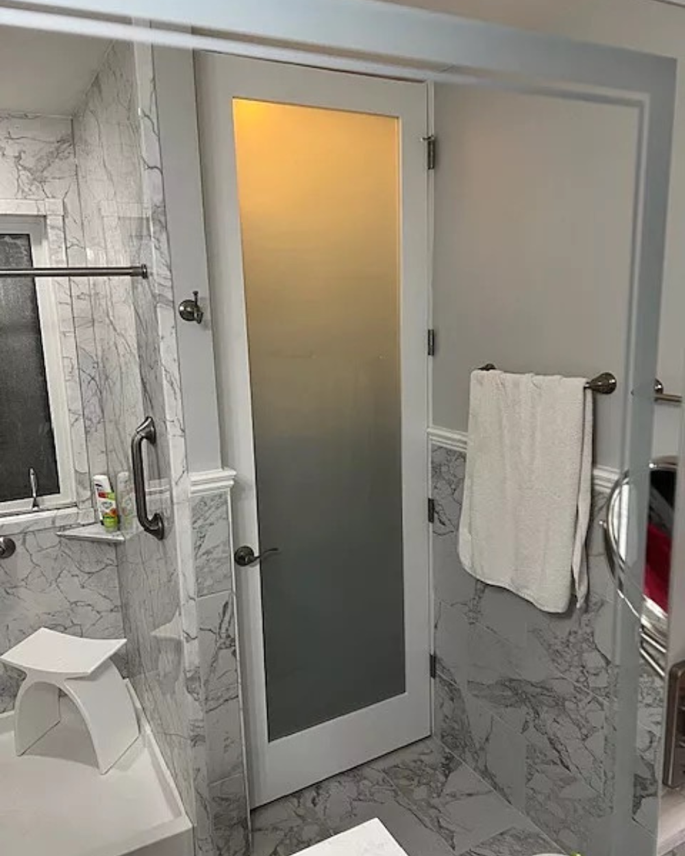 Single Lite Clear Glass Shaker Style Pine Wood Interior Door - Image 4
