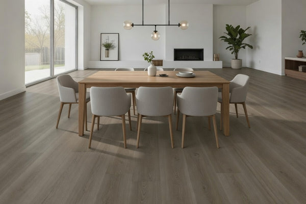 Casselton - Gray and Brown Blended Oak Luxury Vinyl SPC Flooring