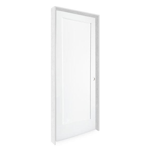 Prehung Single Panel Shaker Style Interior Door (Primed)