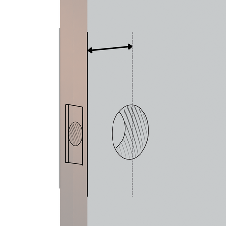 Slab Door Bore Hole (2-3/8" Backset) - Image 1
