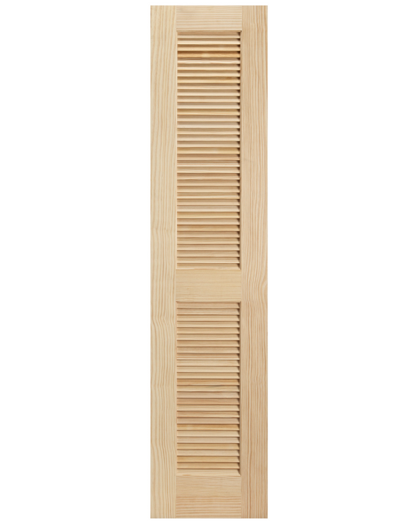 Stain Grade 2 Louver Panel Interior Door | Prehung | 2-3/8 Backset