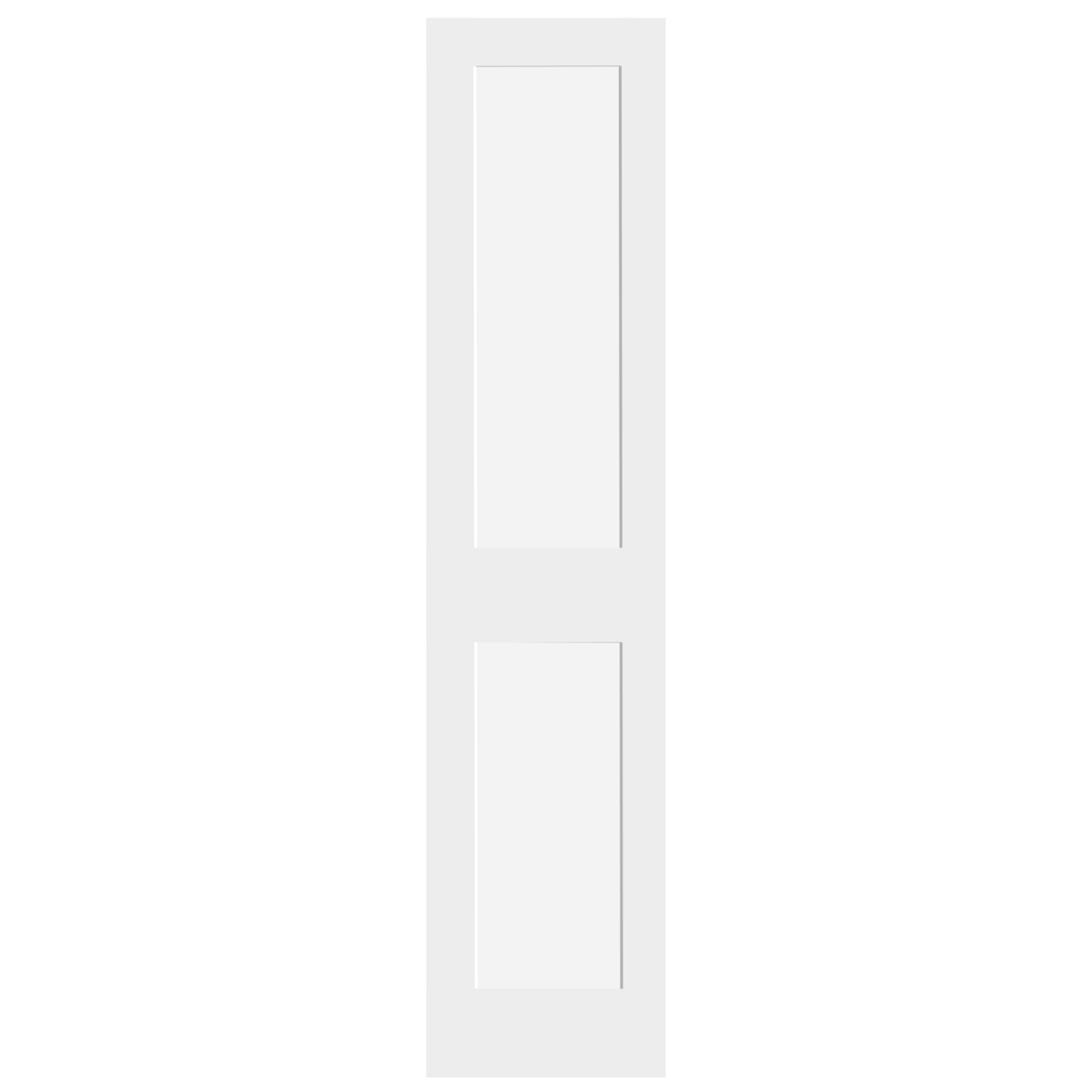 2 Panel Shaker Style Primed Wood Interior Door - Image 9