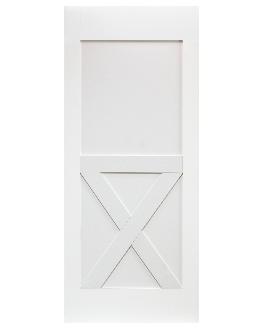 Half X-Brace Barn Door (Primed) - Image 1