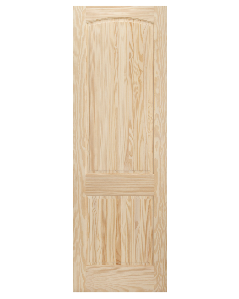 2 Panel Arch Top Pine Wood Interior Door - Image 1