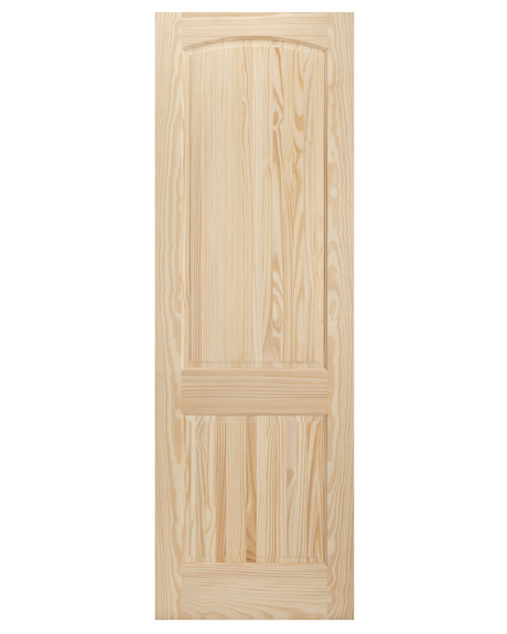 2 Panel Arch Top Pine Wood Interior Door - Image 1