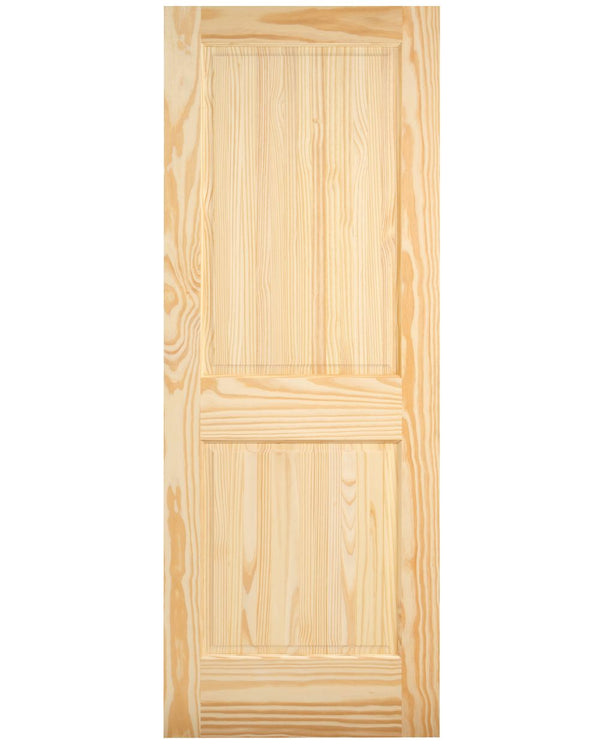 2 Panel Square Top Pine Interior Door | Prehung | 2-3/8 Backset