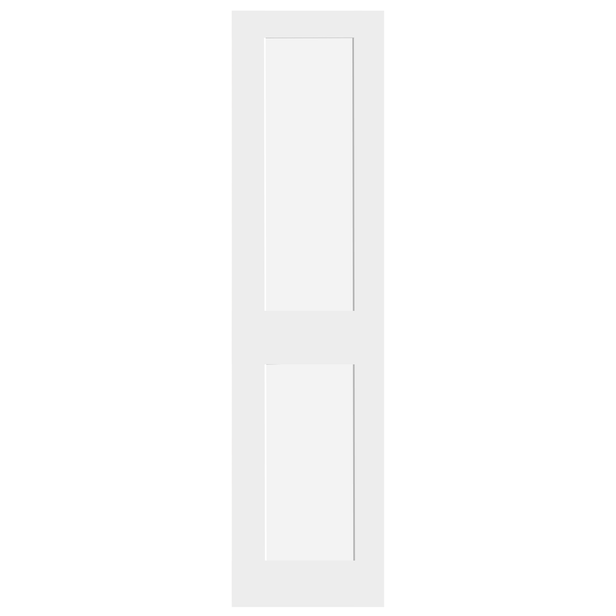 2 Panel Shaker Style Primed Wood Interior Door - Image 10