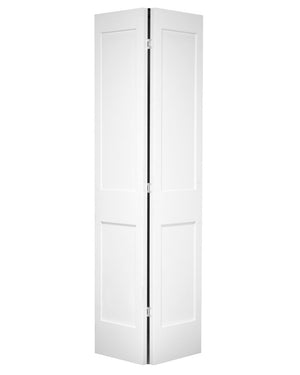 2-Panel Shaker Style Pine Bifold Prehung Door (Primed)