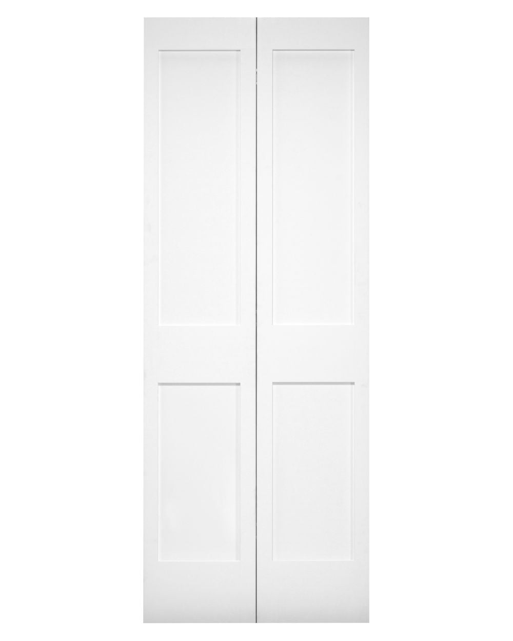 2-Panel Shaker Style Pine Bifold Prehung Door (Primed)