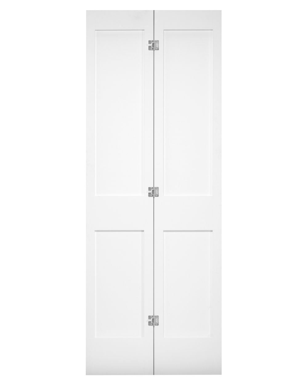 2-Panel Shaker Style Pine Bifold Prehung Door (Primed)