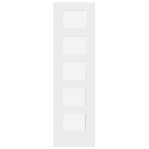 5 Panel Shaker Style Interior Door (Primed)