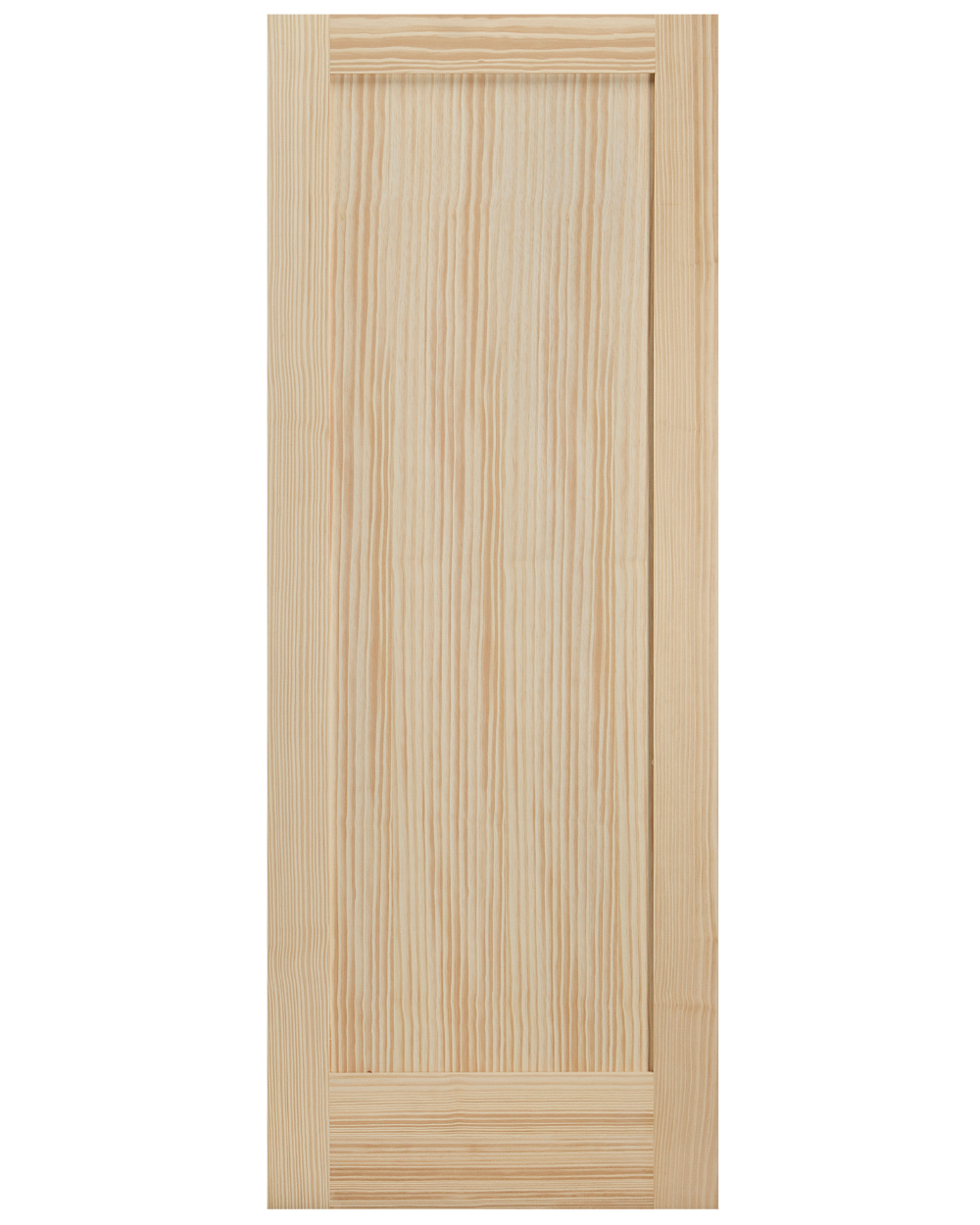 Single Panel Shaker Style Pine Wood Interior Door - Image 1