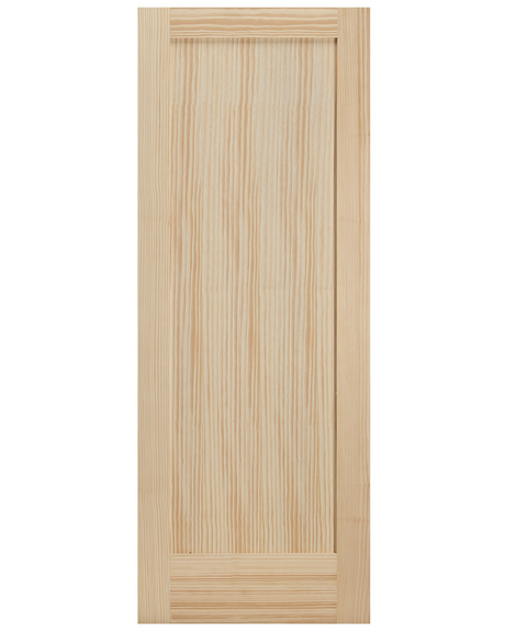 Single Panel Shaker Style Pine Wood Interior Door - Image 1