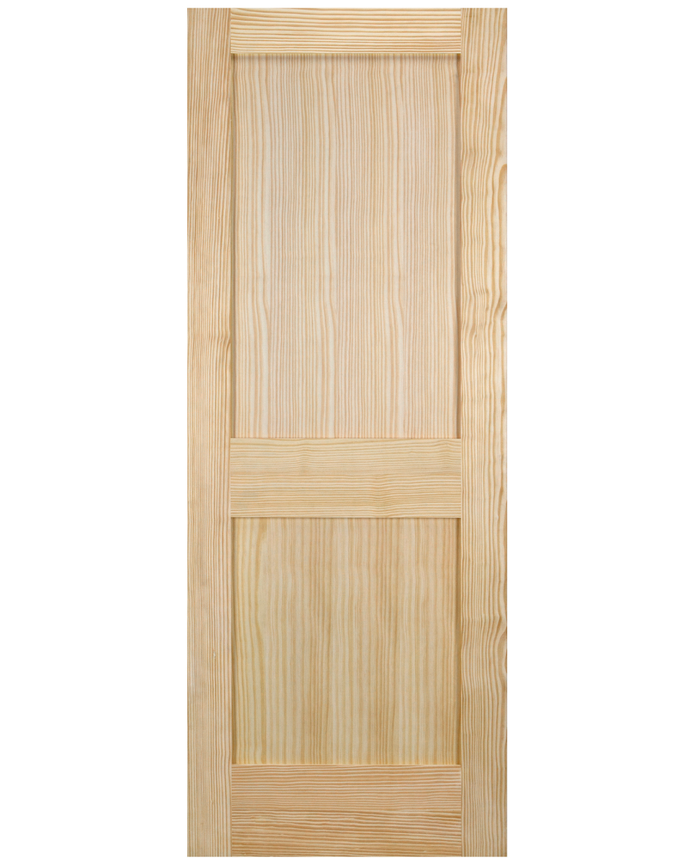2 Panel Shaker Style Pine Wood Interior Door - Image 2