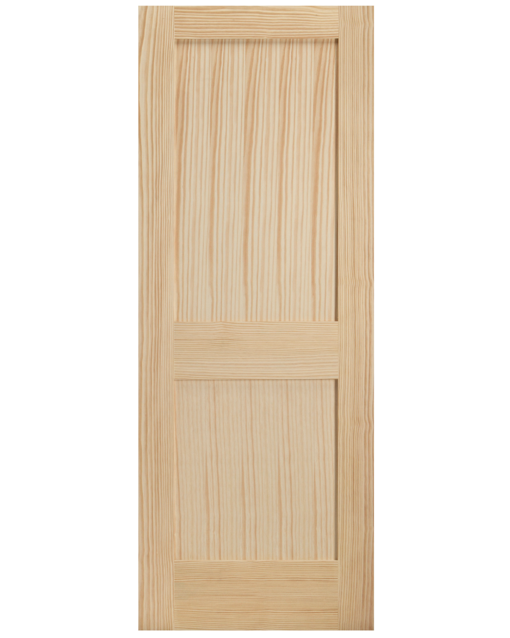 2 Panel Shaker Style Pine Wood Interior Door - Image 1