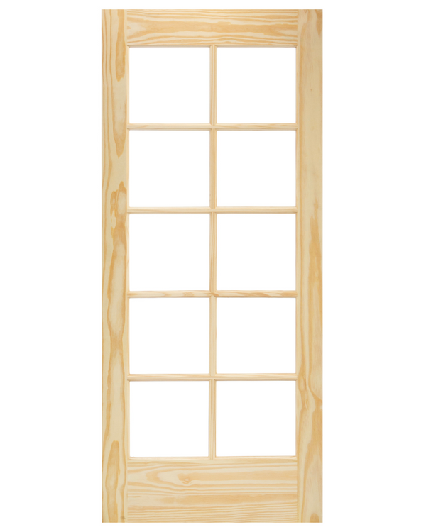 10 Lite French Interior Door | Prehung | 2-3/8 Backset
