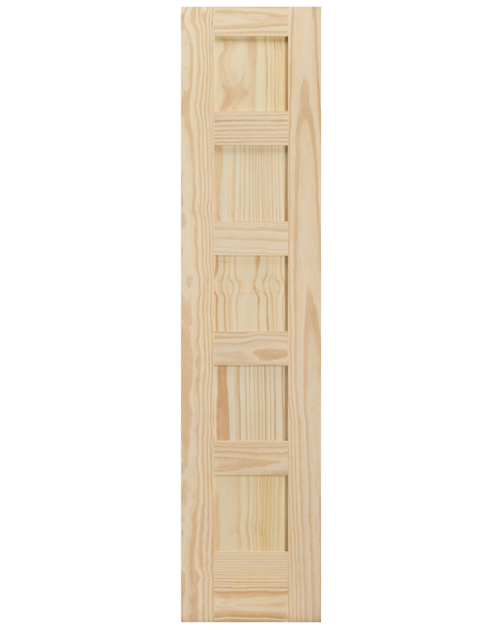 5 Panel Shaker Style Clear Pine Wood Interior Door