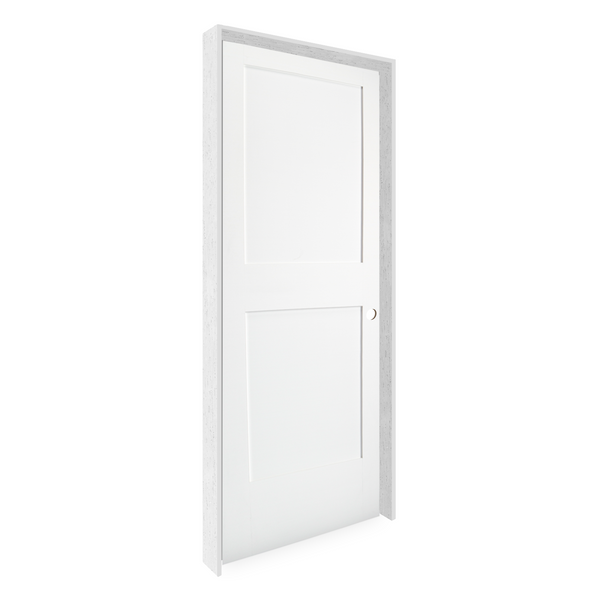 Prehung 2 Panel Shaker Style Interior Door (Primed)