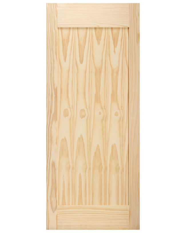 Single Panel Clear Pine Barn Door