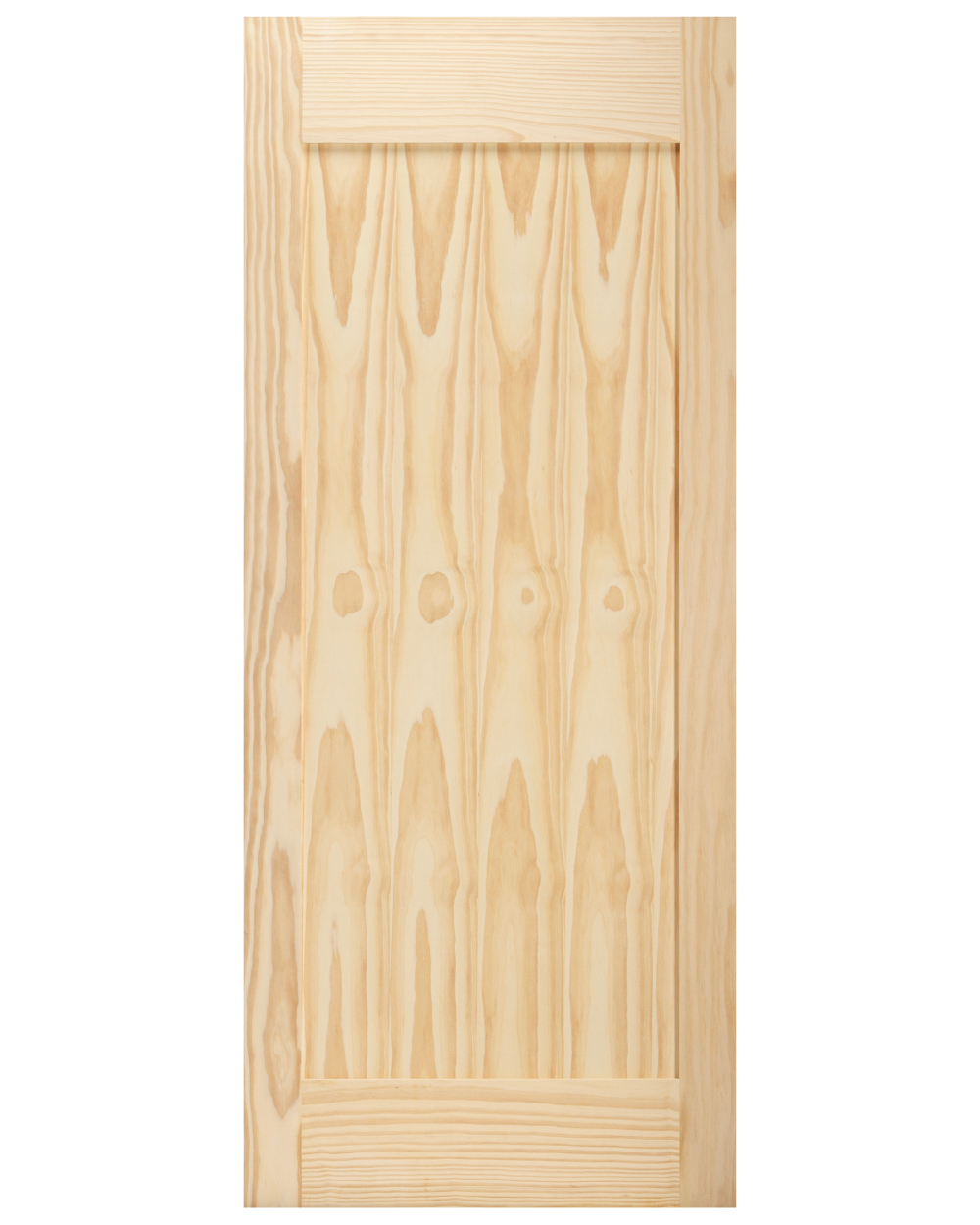 Single Panel Clear Pine Barn Door