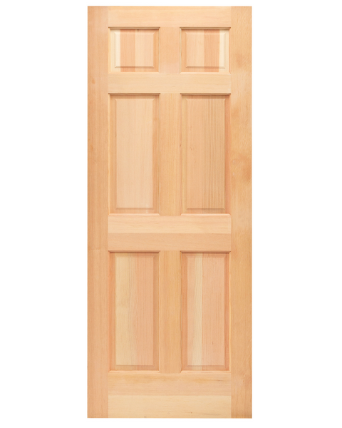 Fir 6 Raised Panel Exterior Door – Door to Door Co