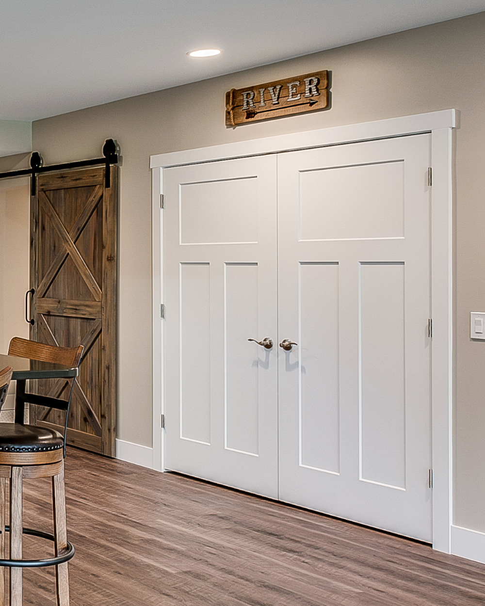 3 Panel Shaker Style Interior Pine Wood Door (Primed)