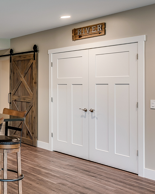 3 Panel Shaker Style Interior Door (Primed)