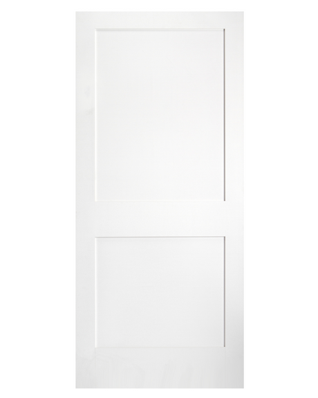 Primed 2 Panel 20 Minute Fire Rated Exterior Door - Image 1