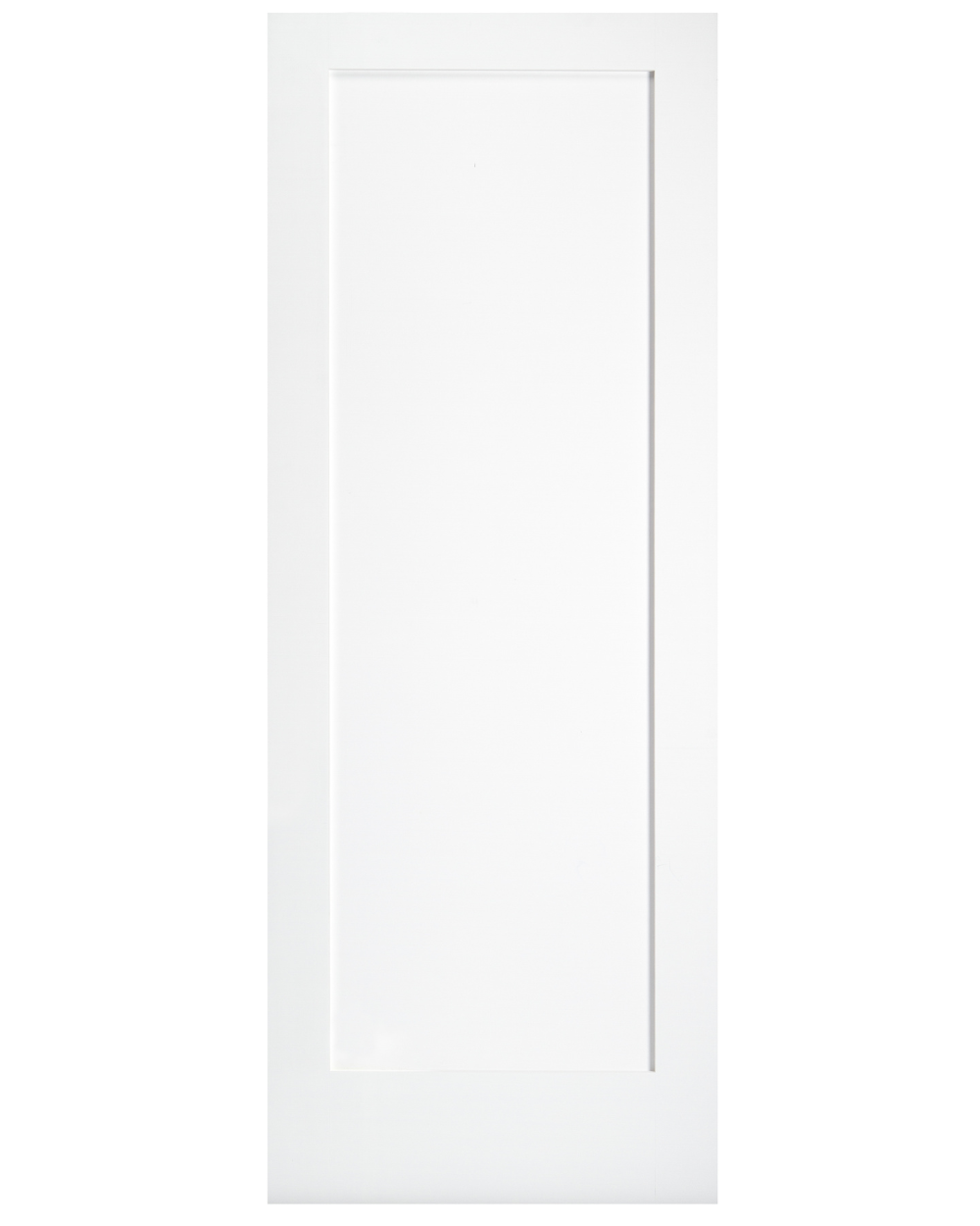 Single Panel Shaker Style Interior Pine Wood Door (Primed)