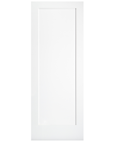 Single Panel Shaker Style Interior Pine Wood Door (Primed) - Image 1