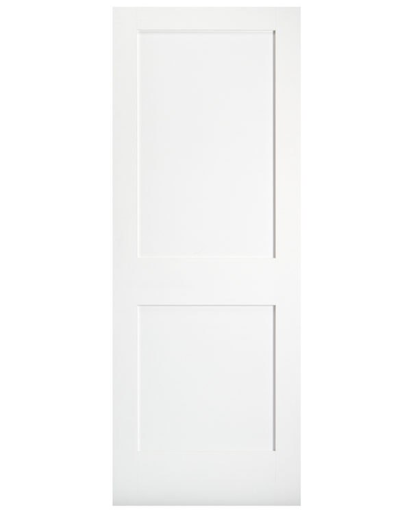 2 Panel Shaker Style 1-3/4" Interior Door (Primed)