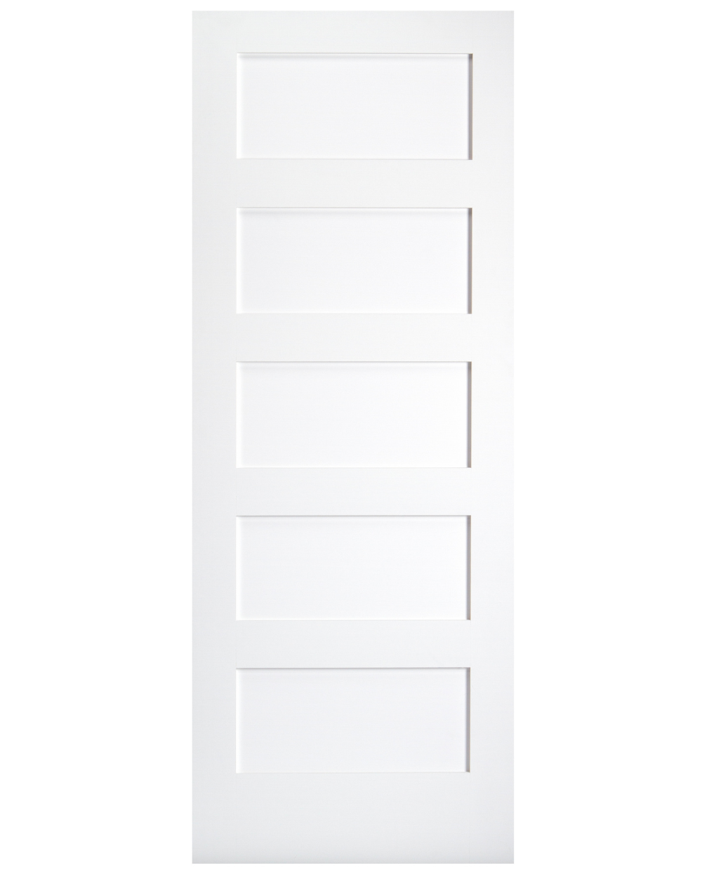 5 Panel Shaker Style Interior Door (Primed)