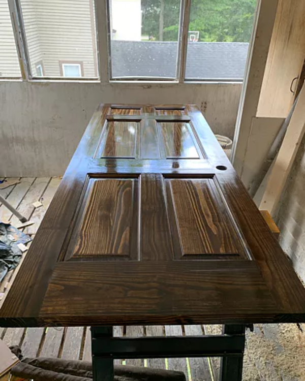 6 Panel Knotty Pine Single Hip Interior Door