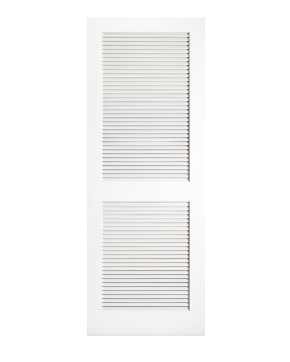 2 Louver Panel Interior Door (Primed) - Image 1
