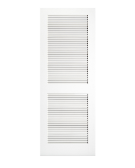 2 Louver Panel Interior Door (Primed) - Image 1