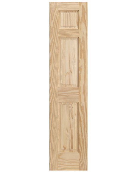 6 Panel Raised Single Hip Pine Wood Interior Door - Image 6