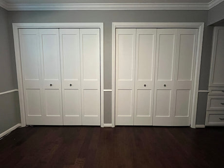 2-Panel Shaker Style Pine Bifold Prehung Door (Primed)