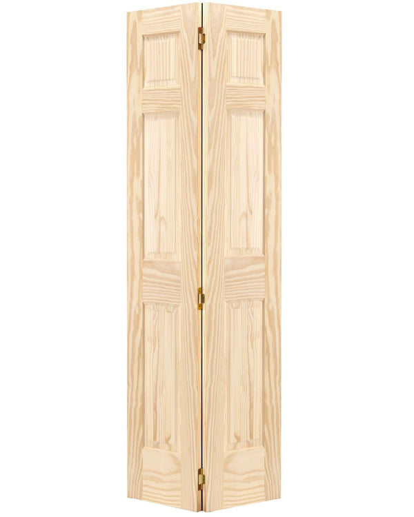 Puerta interior plegable de 6 paneles con doble cadera elevada