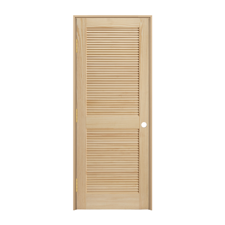 Prehung Stain Grade 2 Louver Panel Interior Door - Image 1