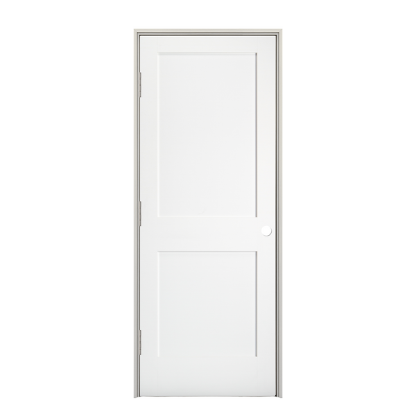 Prehung 2 Panel Shaker Style Interior Door (Primed)