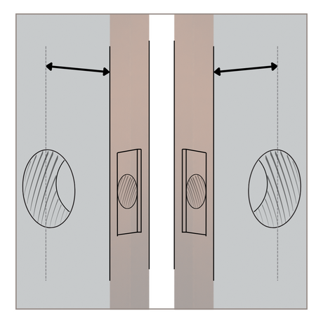 Slab Door Bore Hole (2-3/8" Backset) - Image 2
