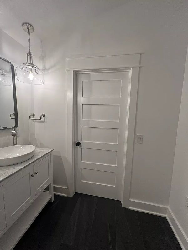 5 Panel Shaker Style Interior Door (Primed)